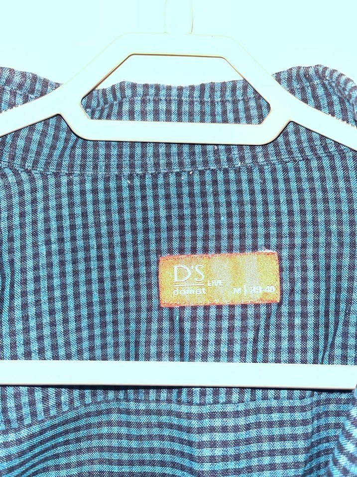 Erkek Lacivert Düğmeli Uzun Kollu Gömlek - Görsel 3