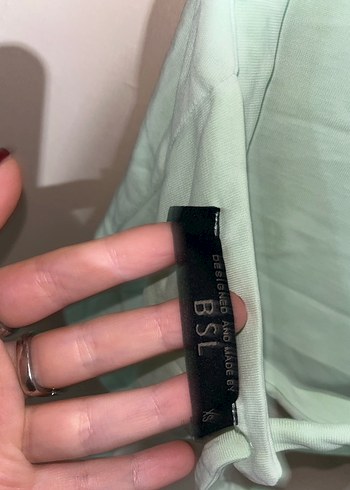 Yeşil Keten Mini Halter Atlet - Görsel 3