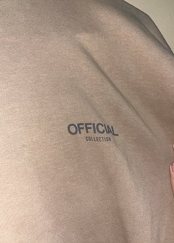 Bej Oversize Kadın Sweatshirt - Görsel 2