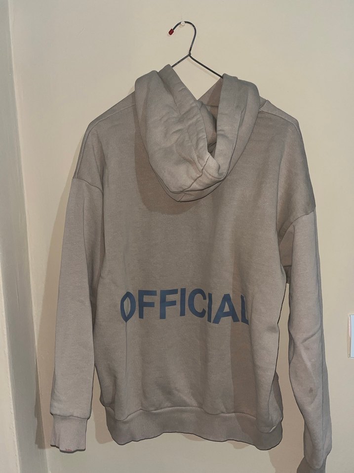 Bej Oversize Kadın Sweatshirt - Görsel 3