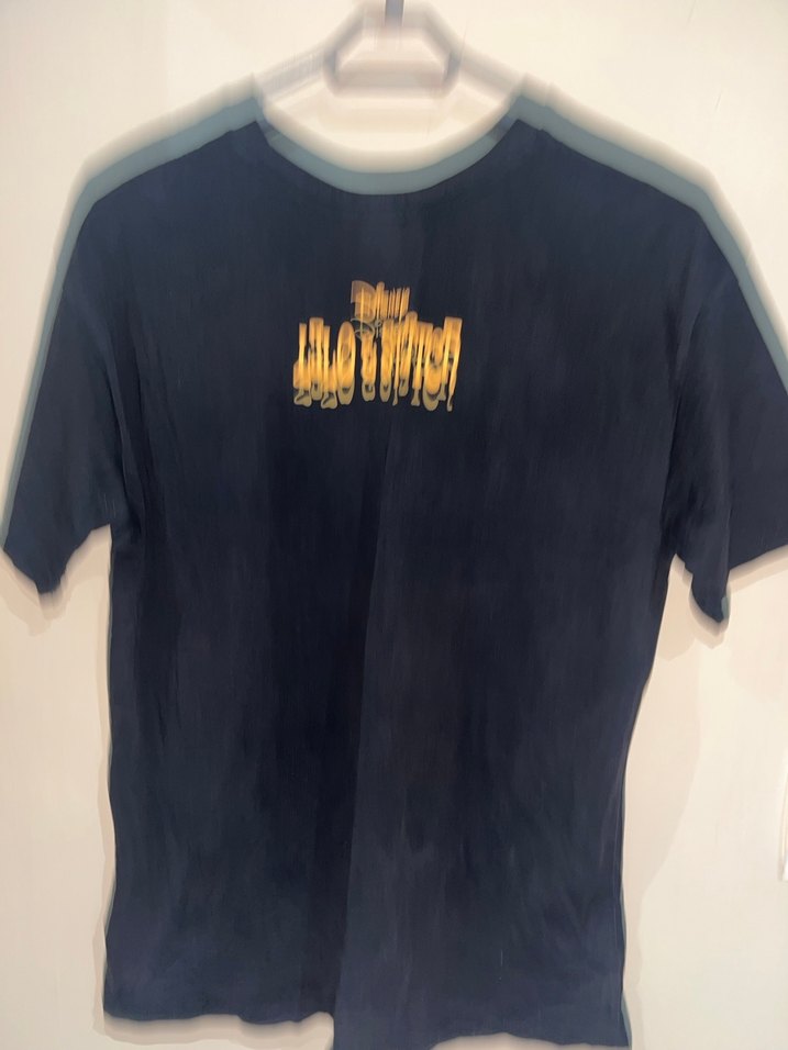 Kız Çocuk Siyah Baskılı Tişört - Görsel 2