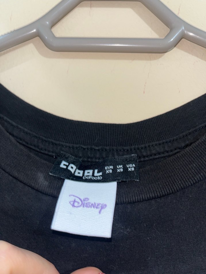 Kız Çocuk Siyah Baskılı Tişört - Görsel 3