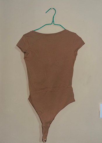 Bej Kadın V Yaka Body - Görsel 2