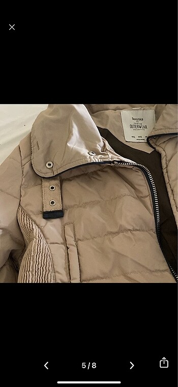 l Beden camel Renk Bershka mont