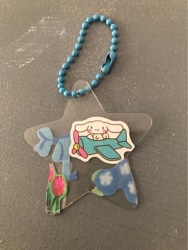 Beden mavi Renk Hello kitty ve arkadaşları cinnamoroll anahtarlık