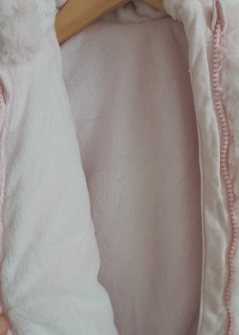 Kız Bebek Pembe Kürklü Tulumu - Görsel 2