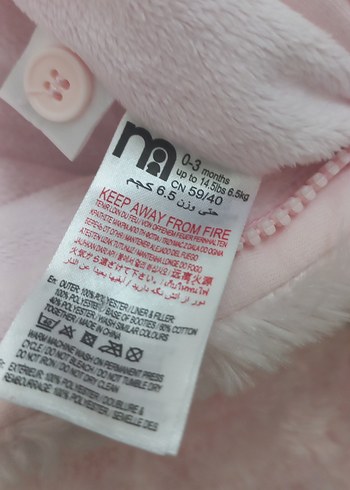 Kız Bebek Pembe Kürklü Tulumu - Görsel 6