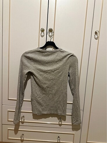 xs Beden gri Renk Zara Gri Fitilli Body