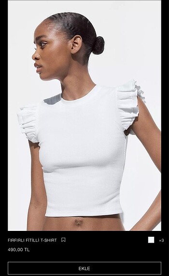 Zara fırfıllı fitilli body