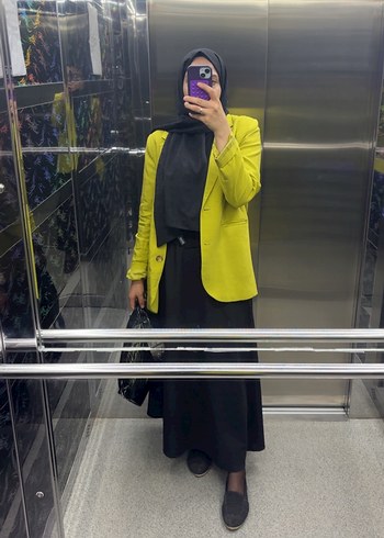 LC Waikiki Canli Limon Sarisi Blazer Ceket