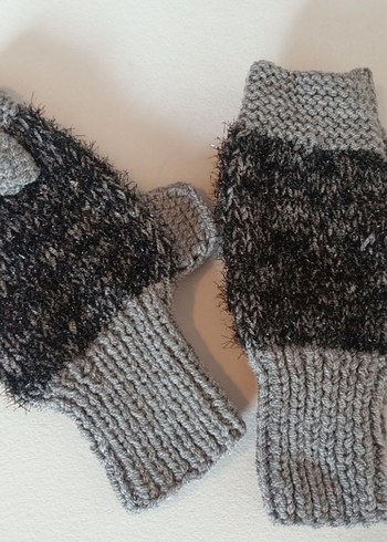 El Örgüsü Yarım Parmaksız Eldiven - Görsel 7