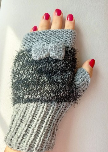 El Örgüsü Yarım Parmaksız Eldiven - Görsel 2