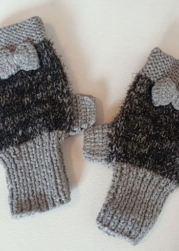 El Örgüsü Yarım Parmaksız Eldiven - Görsel 6