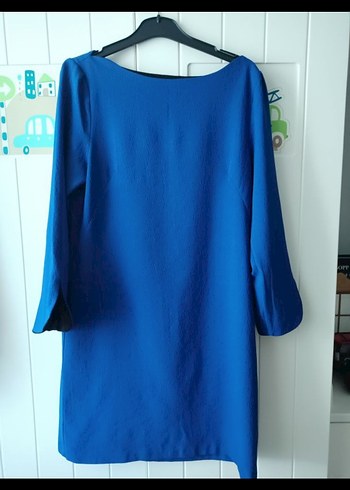 Trendyol Mavi Midi Uzun Kollu Salaş Elbise - Görsel 2