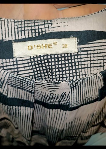 Gri Desenli Midi Pilili Kolsuz Ofis Elbisesi - Görsel 6