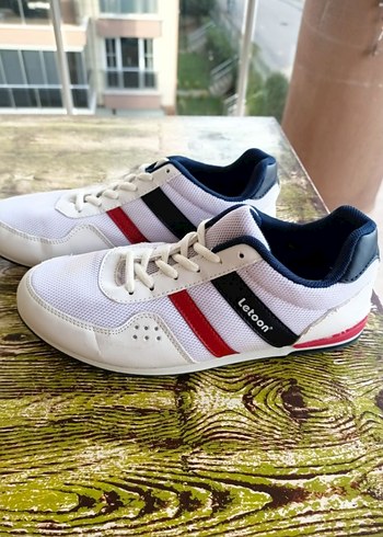 Letoon Bağcıklı Beyaz Spor Ayakkabı - Görsel 4