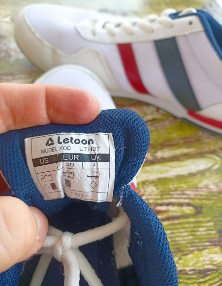 Letoon Bağcıklı Beyaz Spor Ayakkabı - Görsel 5