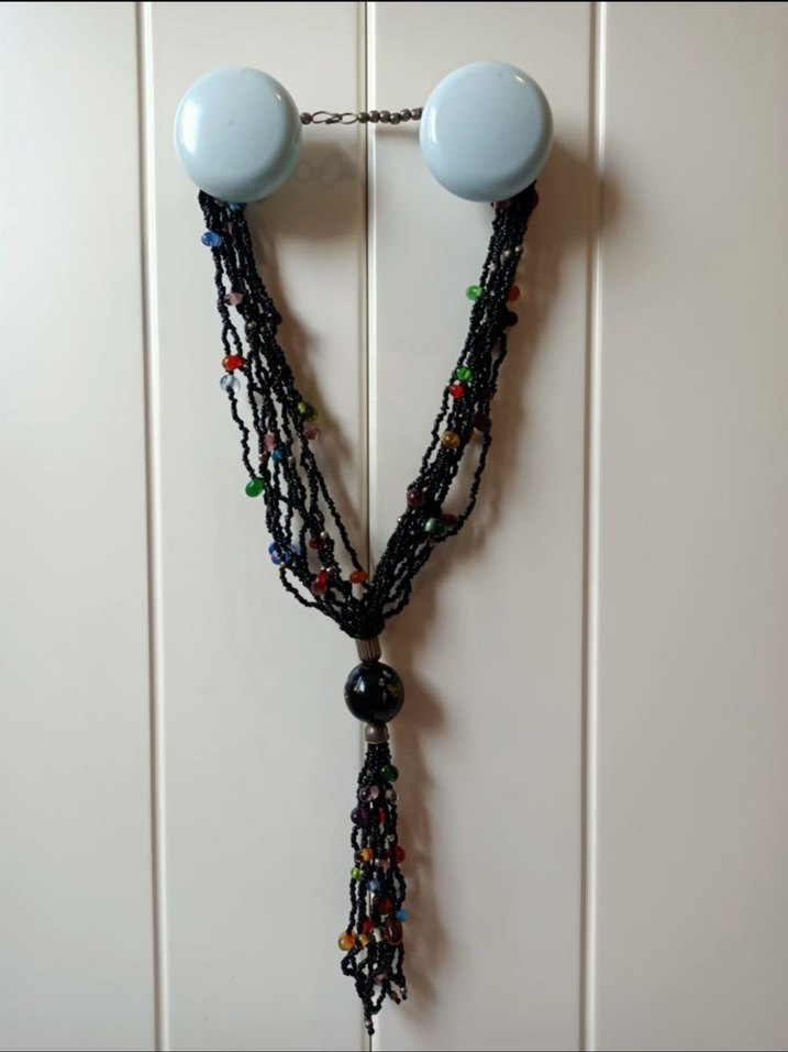 Uzun Boncuklu  Bohem Kolye - Görsel 2