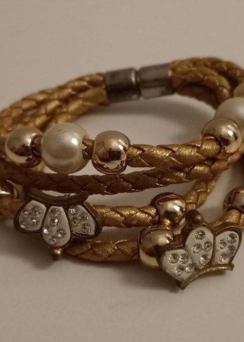 Altın Renkli Boncuklu Bohem Bileklik - Görsel 5