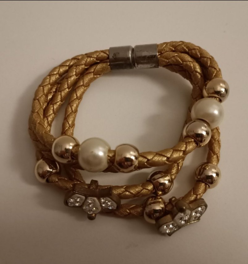 Altın Renkli Boncuklu Bohem Bileklik - Görsel 4