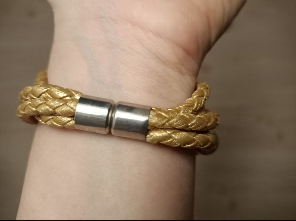 Altın Renkli Boncuklu Bohem Bileklik - Görsel 3