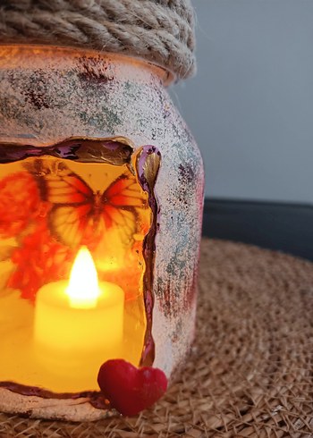 Kavanozdan Dönüşüm Mumluk - Görsel 2