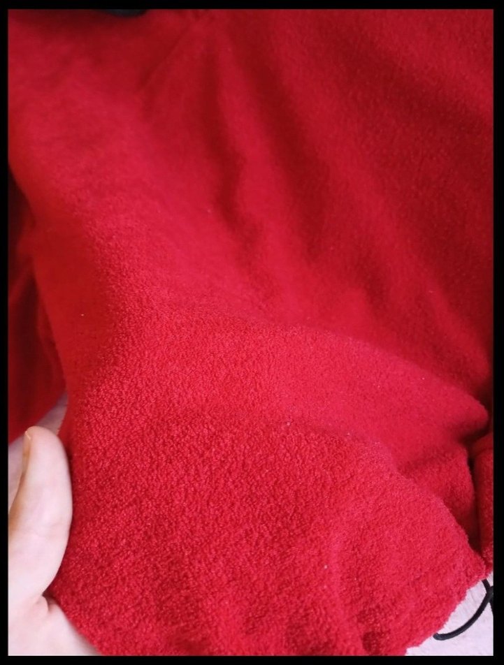 Kırmızı Yarım Fermuarlı Kadın Sweatshirt - Görsel 2