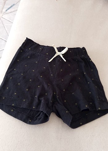 Düğmeli Siyah Hamile Mini Şort - Görsel 2