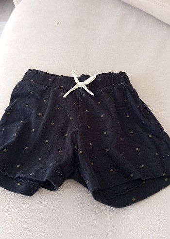 Düğmeli Siyah Hamile Mini Şort - Görsel 6