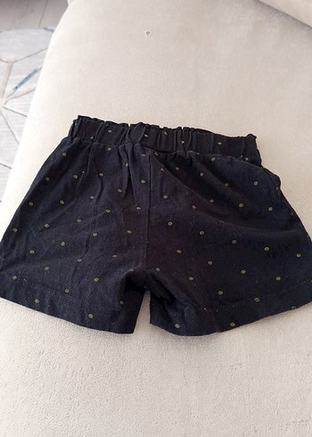 Düğmeli Siyah Hamile Mini Şort - Görsel 5