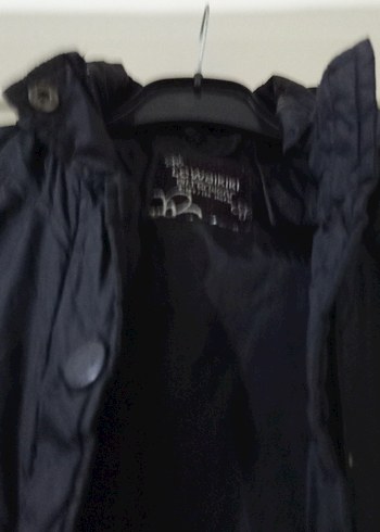 Düğmeli Siyah Erkek Çocuk Kaban - Görsel 4