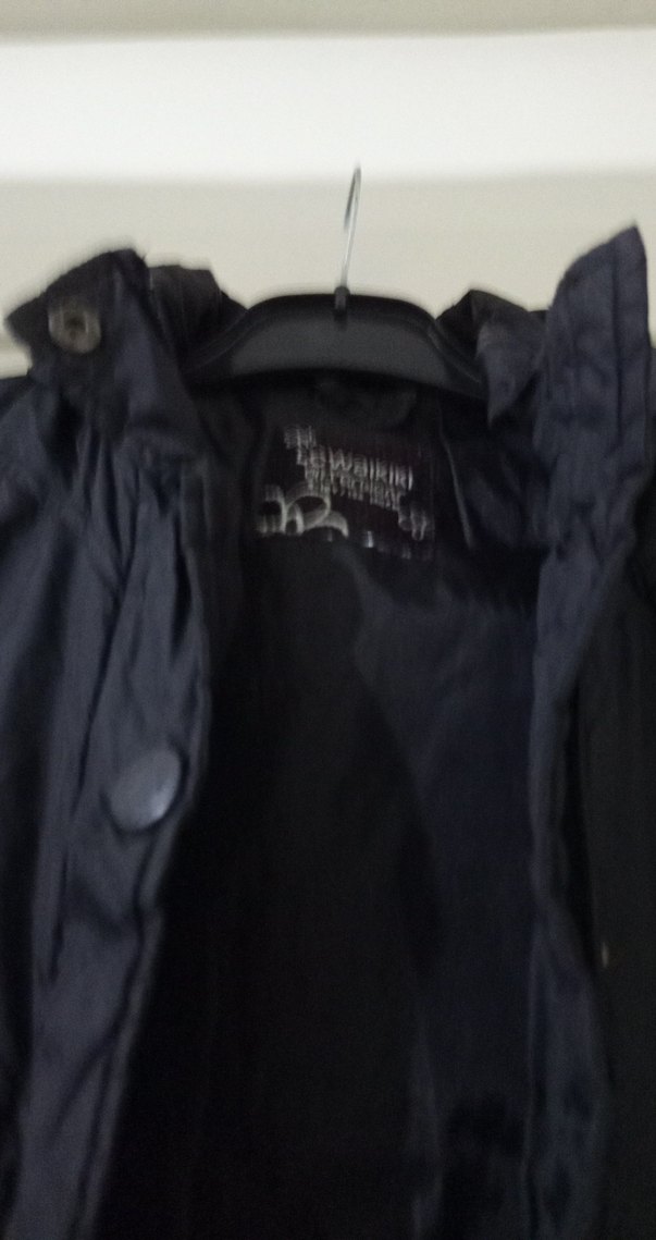 Düğmeli Siyah Erkek Çocuk Kaban - Görsel 4