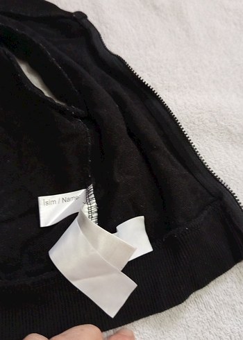 Kız Çocuk Siyah V Yaka Kolsuz Yelek - Görsel 4
