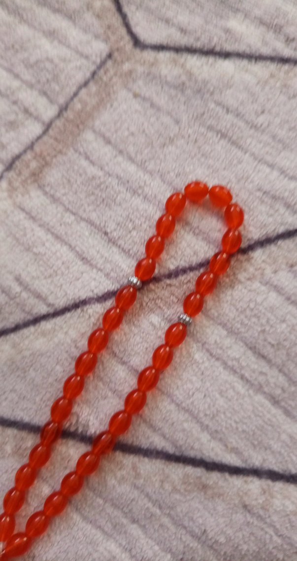 Kırmızı Minimalist Erkek Tesbih - Görsel 5