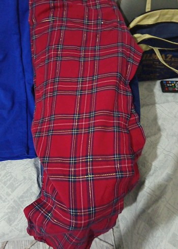 Kırmızı Ekose Erkek Pijama Takımı - Görsel 2