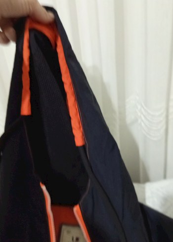 Turuncu Siyah Fermuarlı Kadın Ceket - Görsel 13