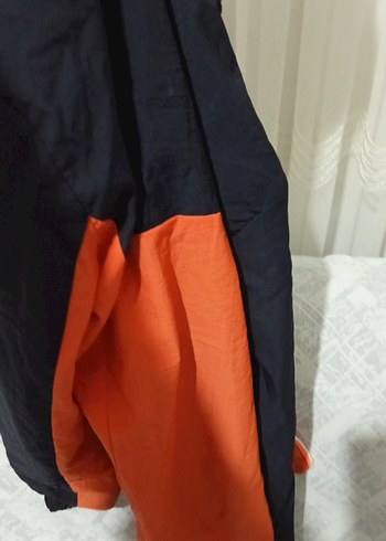 Turuncu Siyah Fermuarlı Kadın Ceket - Görsel 14