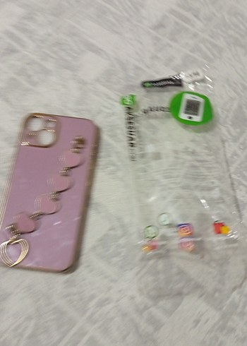 Pembe Zincir Detaylı Bohem Telefon Kılıfı - Görsel 4