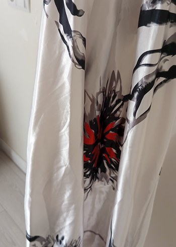 Bohem Beyaz Uzun Askısız Elbise - Görsel 6