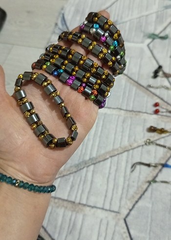 Çok Renkli Boncuklu Bohem Bileklik - Görsel 3