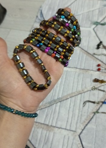 Çok Renkli Boncuklu Bohem Bileklik - Görsel 2