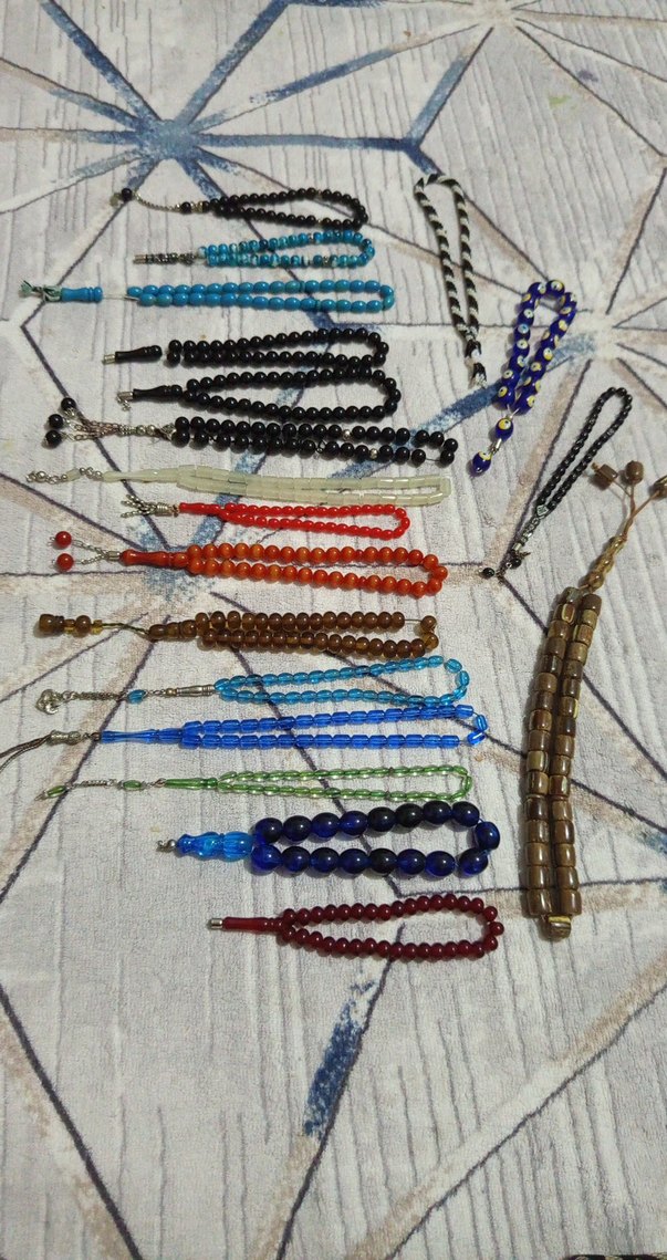Çok Renkli Erkek Tesbihler Bohem Tarz - Görsel 2
