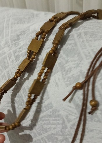 Yılan Desenli Bej Yoga Kayışı - Görsel 2