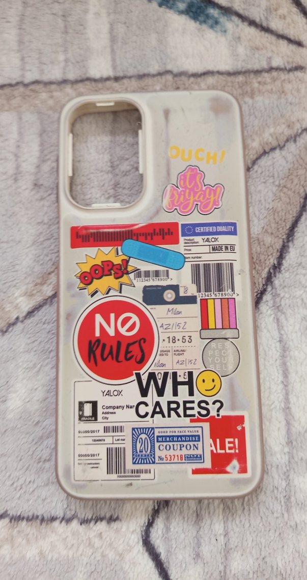 Bej Peluş Detaylı Telefon Kapağı - Görsel 4