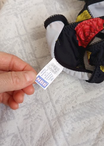 Koyu Kırmızı Gül Desenli Vintage Goth Sütyen - Görsel 6