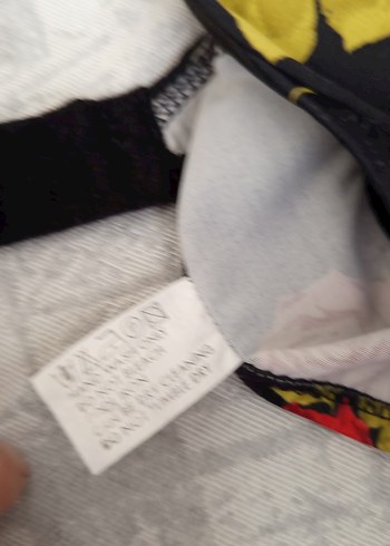 Koyu Kırmızı Gül Desenli Vintage Goth Sütyen - Görsel 5