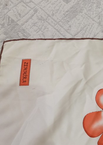 Zincir Detaylı Beyaz Bohem Kadın Fuları - Görsel 2