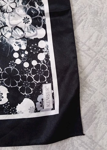 Dantel Detaylı Siyah Bohem Kadın Fular - Görsel 3