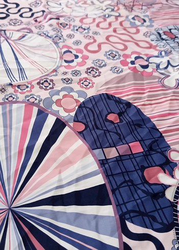 Bohem Çok Renkli Fular Fırfırlı - Görsel 5