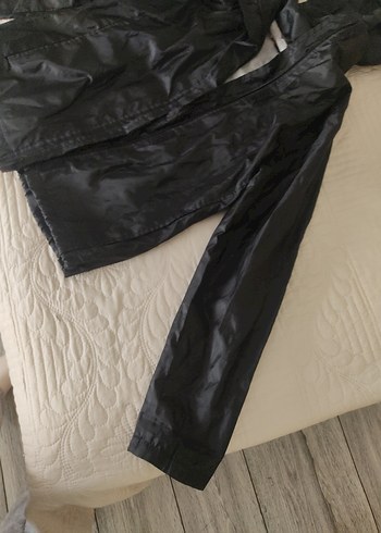 Siyah su geçirmez yağmurluk - Görsel 5